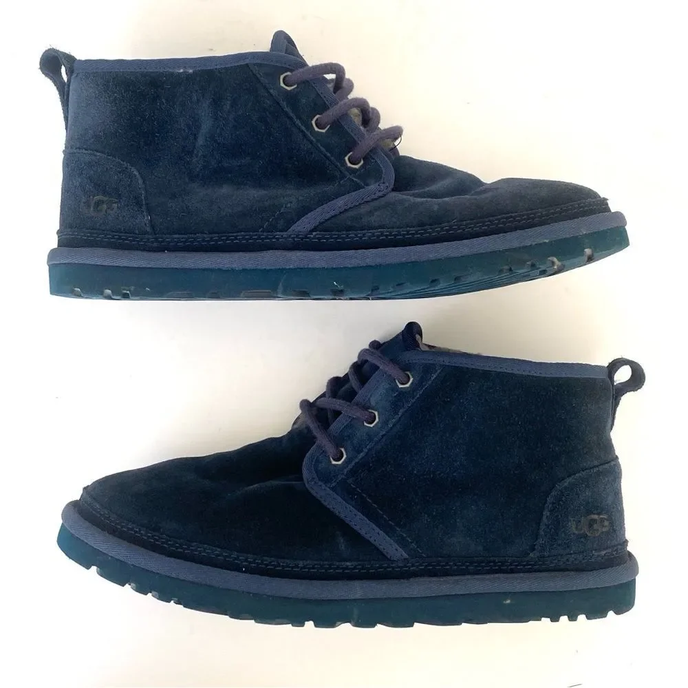 UGG Neumel Chukka Suede Boots Navy Men’s Sz 9 (Women 10) Casual Streetwear